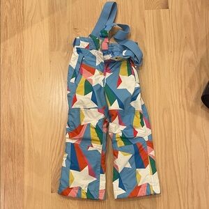 Boden Multicolor Star Print Kids Overalls